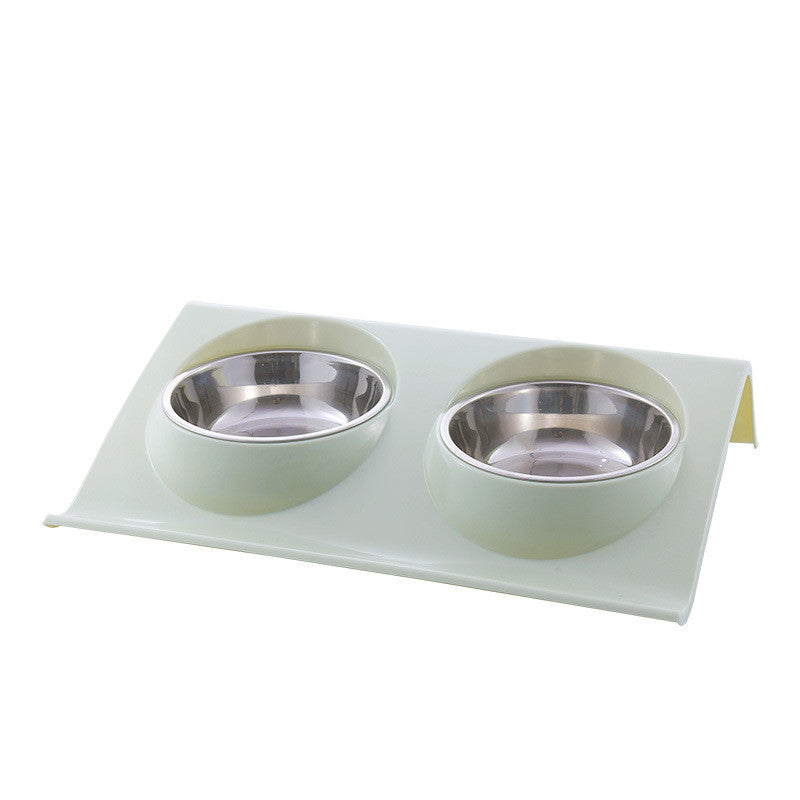 Stainless Steel Double Pet Food & Water Bowls