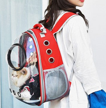 Cat Backpack Transparent Space Bag