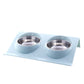 Stainless Steel Double Pet Food & Water Bowls