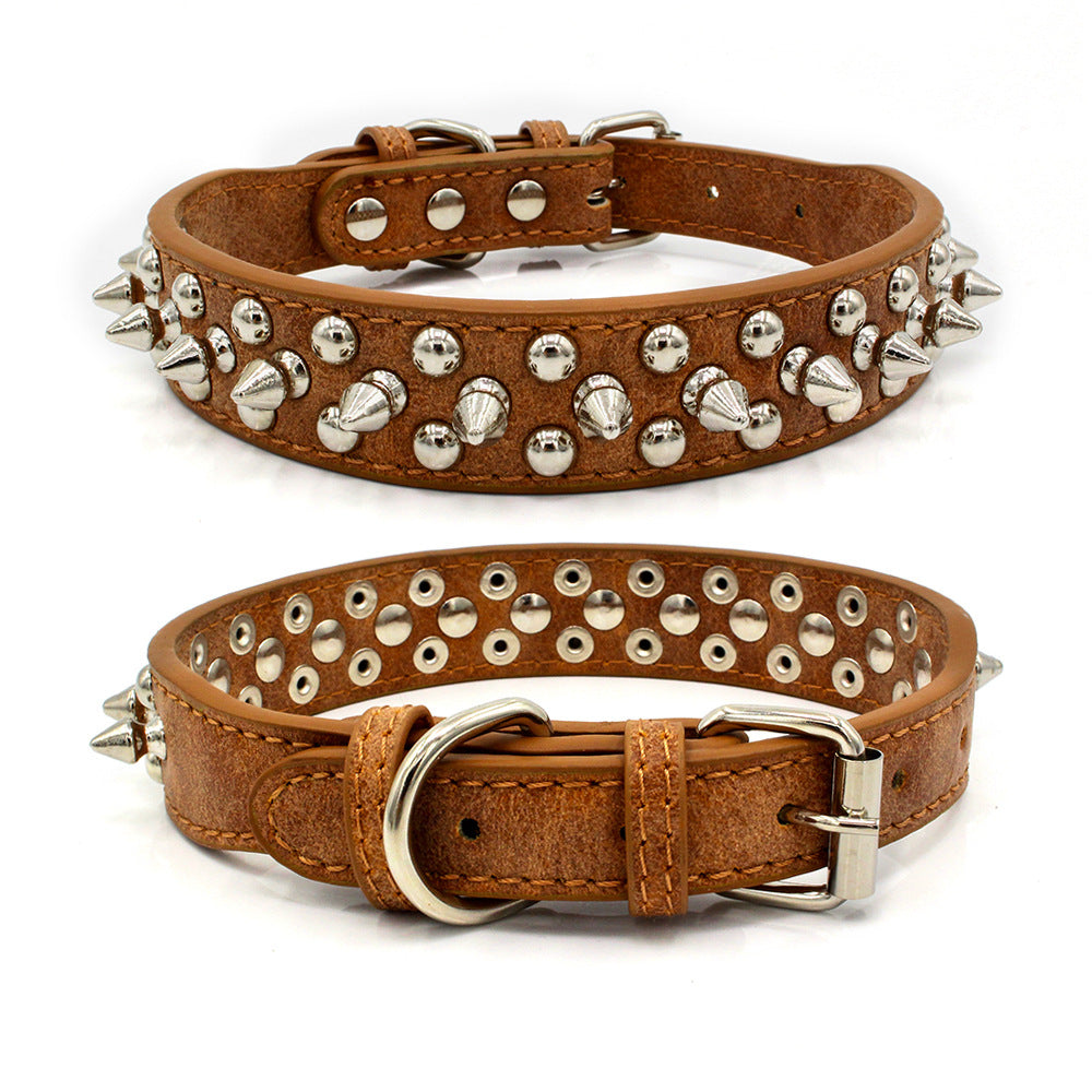 Rivet Spike Stud Pet Collar