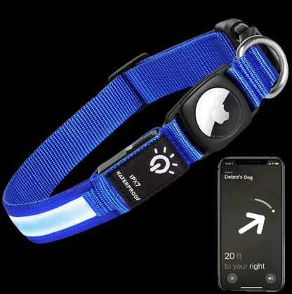Luminous Glow AirTag Anti-Lost Pet Tracker Collar