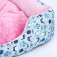 Colorful Rectangular Warm Plush Pet Dog Bed
