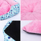 Colorful Rectangular Warm Plush Pet Dog Bed