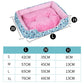 Colorful Rectangular Warm Plush Pet Dog Bed