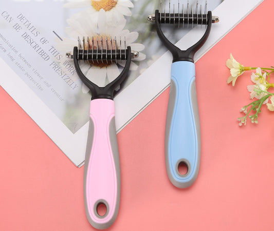 Dog Dematting Deshedding Grooming Tool