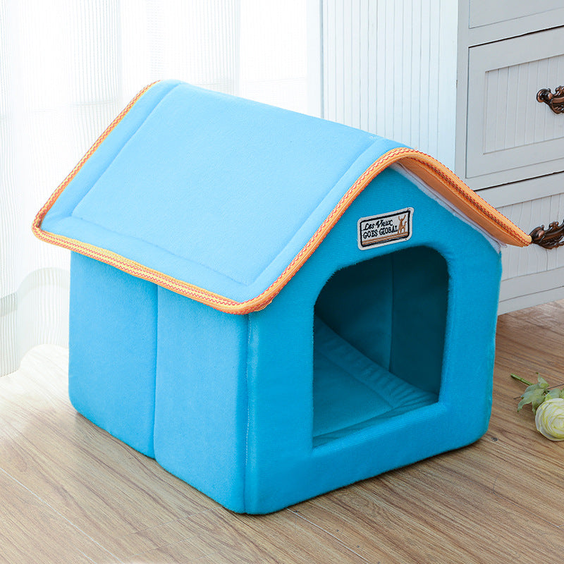 Soft Folding Dog Cat House Bed