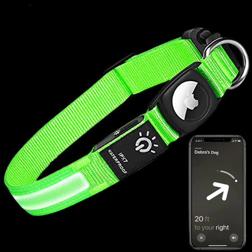 Luminous Glow AirTag Anti-Lost Pet Tracker Collar