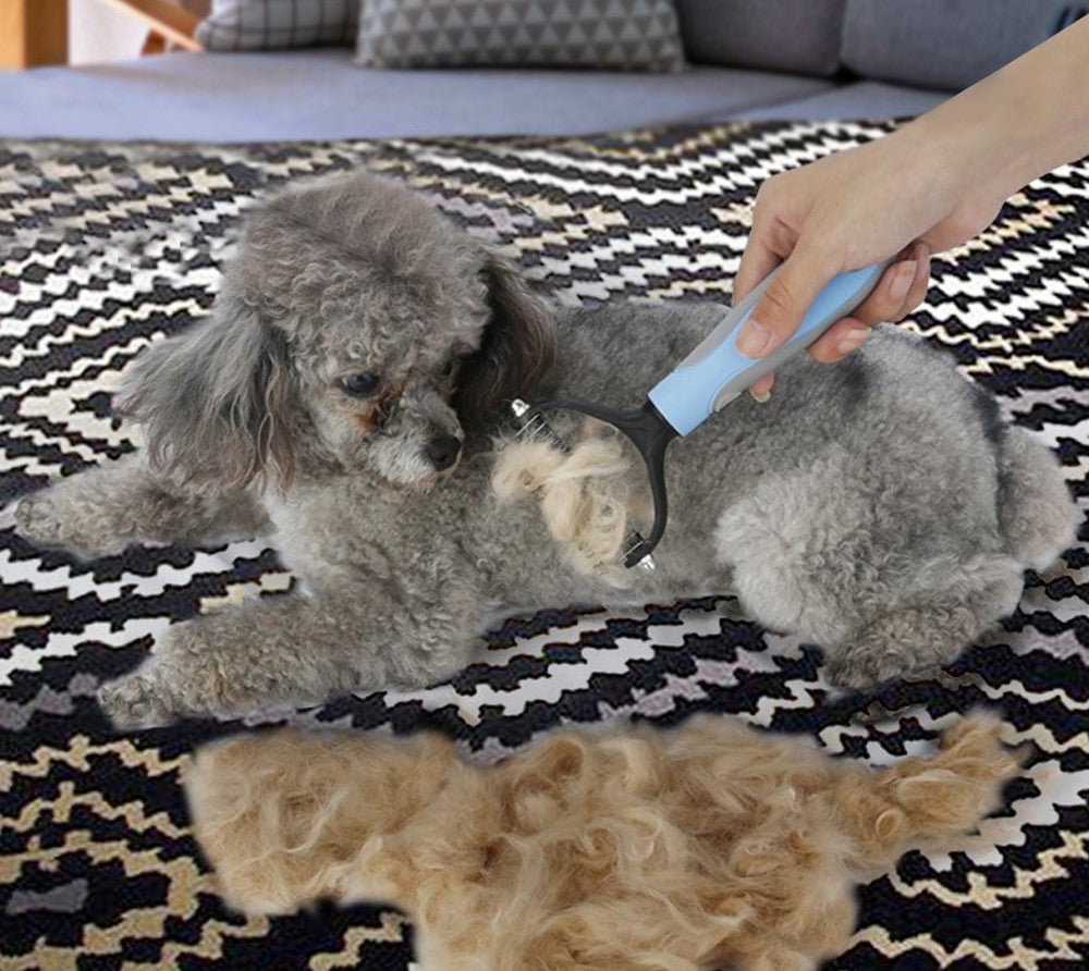 Dog Dematting Deshedding Grooming Tool