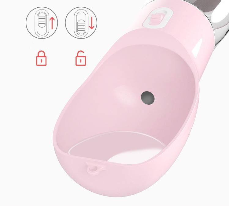 2 in 1 Portable Pet Water Bottle 450ml