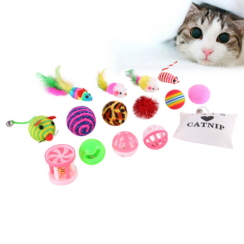 Cat Toy Starter Set 16 pcs