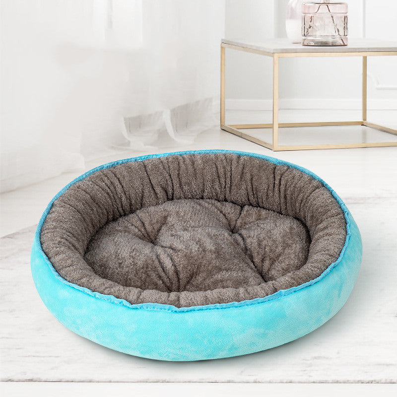 Round Wide Soft Dog Bed