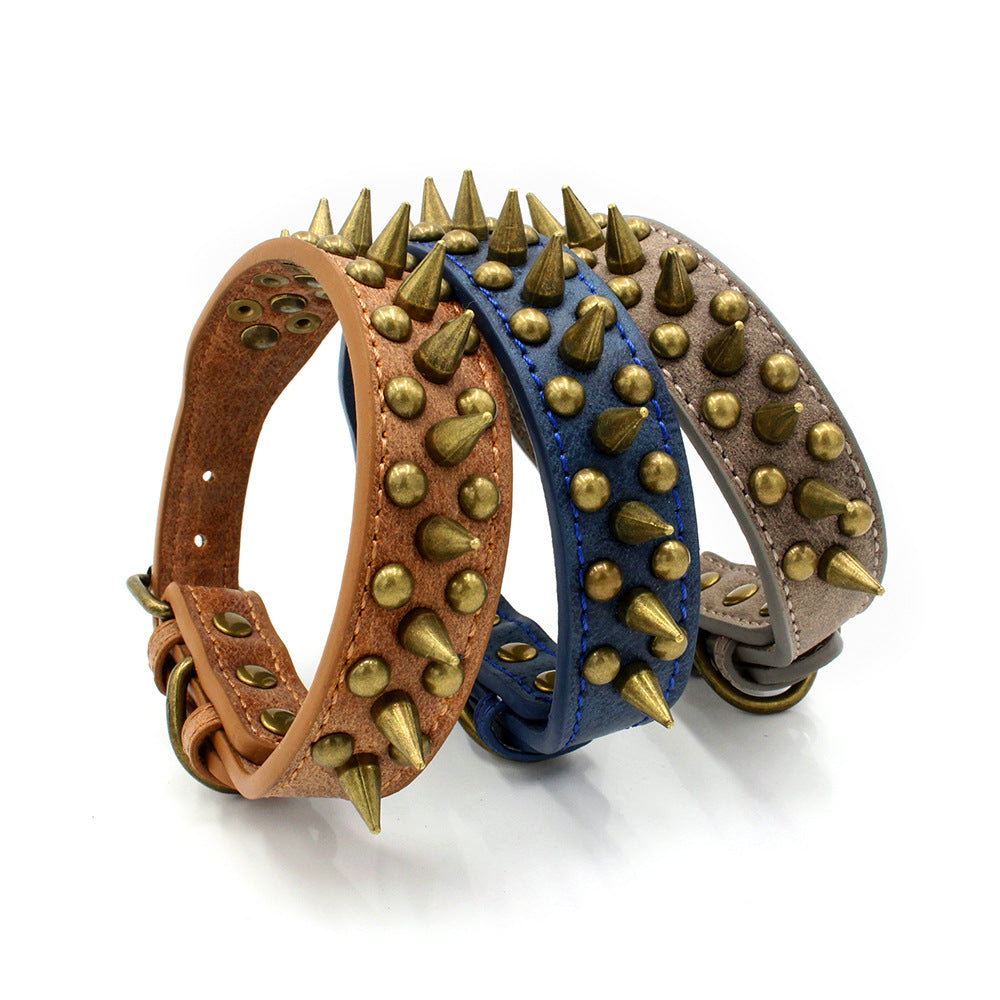Rivet Spike Stud Pet Collar