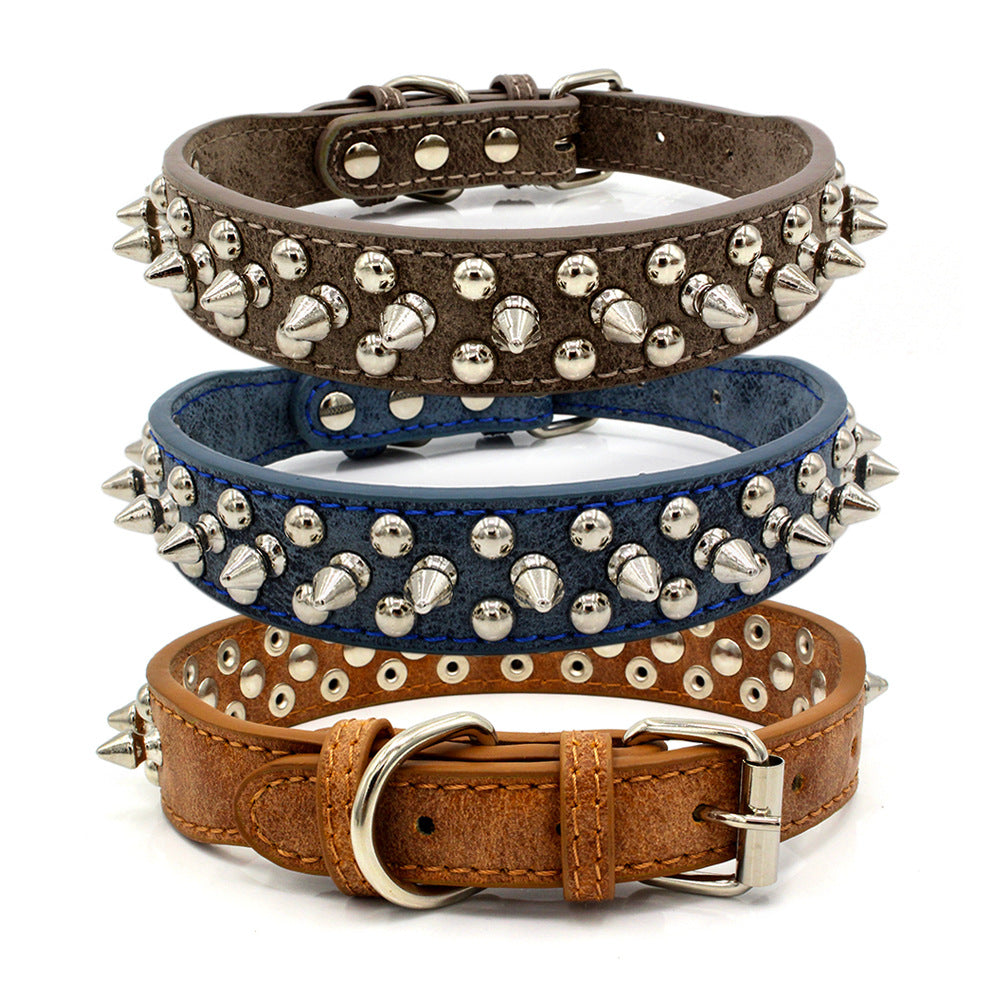 Rivet Spike Stud Pet Collar