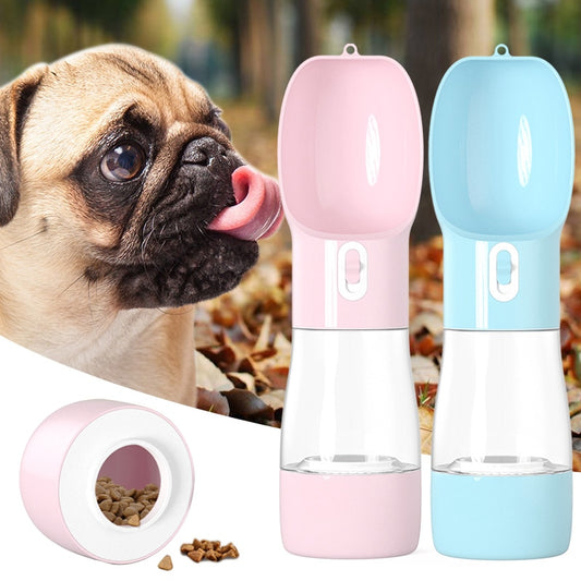 2 in 1 Portable Pet Water Bottle 450ml