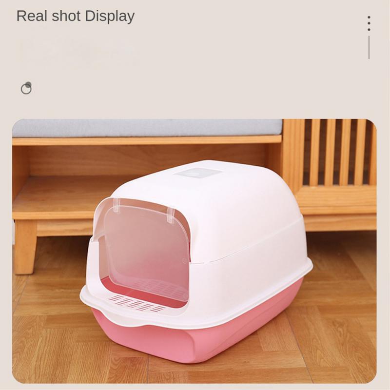 Pet Litter Box Enclosed Removable Top