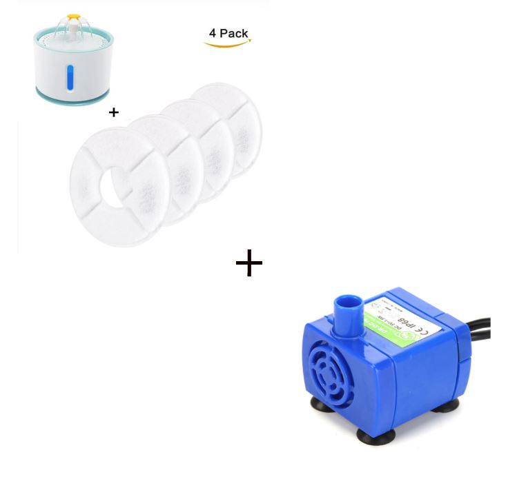 Cat Pet Water Drinking Fountain 2.4L