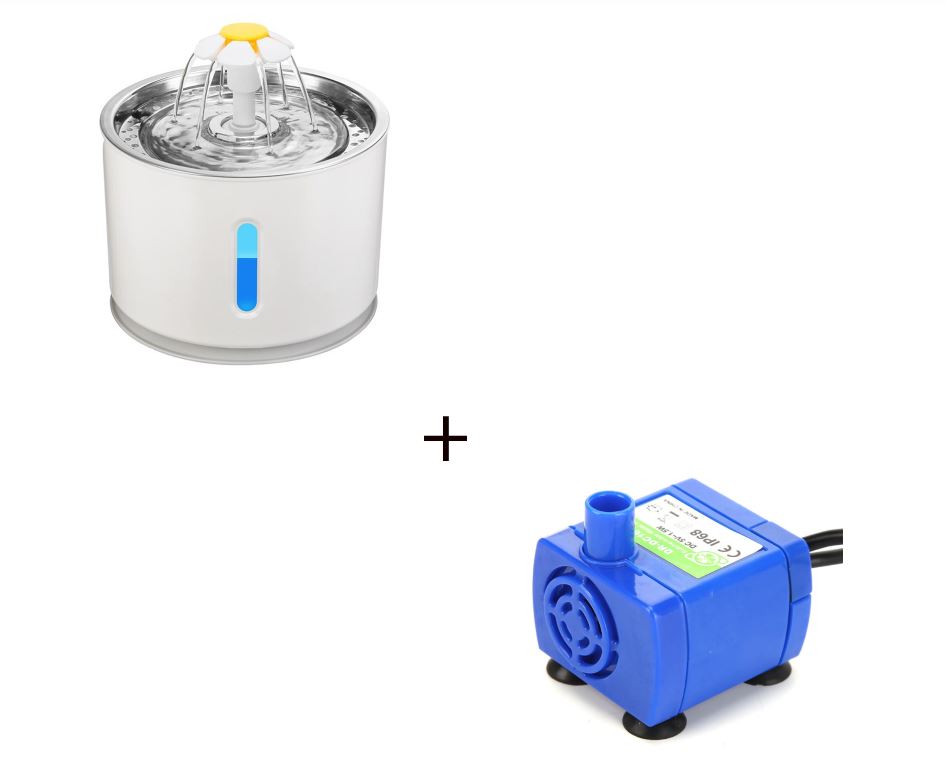 Cat Pet Water Drinking Fountain 2.4L