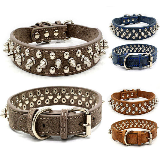 Rivet Spike Stud Pet Collar