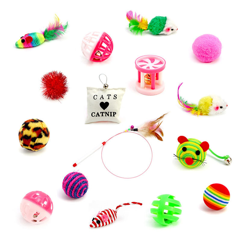 Cat Toy Starter Set 16 pcs