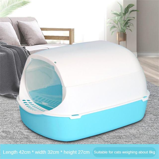 Pet Litter Box Enclosed Removable Top