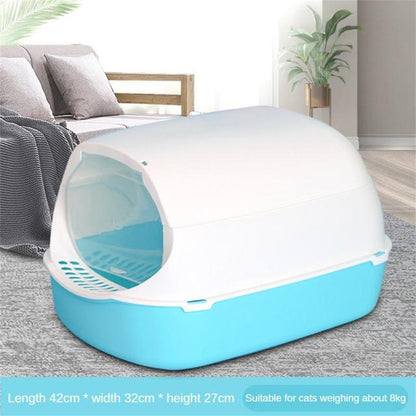 Pet Litter Box Enclosed Removable Top