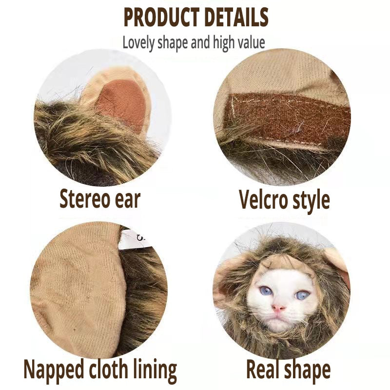 Lion Mane Cat Headpiece Costume