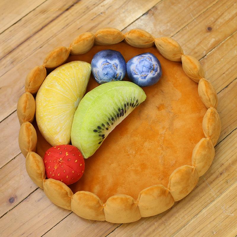 Plush Fruit Tart Pet Bed