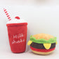 Hamburger Fries Pet Plush Toys
